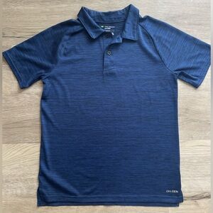 3/$30 | Tek Gear Dry Tek | Navy Heather Performance Polo for Boys | M (10-12)